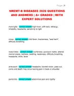 NREMT-B DISEASES 2026 QUESTIONS  AND ANSWERS | A+ GRADED | WITH  EXPERT SOLUTIONS