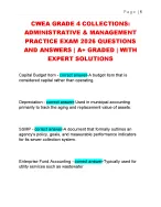 CWEA GRADE 4 COLLECTIONS:  ADMINISTRATIVE & MANAGEMENT  PRACTICE EXAM 2026 QUESTIONS  AND ANSWERS