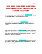 WGU D027 EXAM 2026 QUESTIONS  AND ANSWERS | A+ GRADED | WITH  EXPERT SOLUTIONS