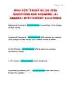 WGU D027 STUDY GUIDE 2026  QUESTIONS AND ANSWERS | A+  GRADED | WITH EXPERT SOLUTIONS