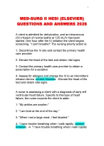 MED-SURG II HESI (ELSEVIER) QUESTIONS AND ANSWERS 2026