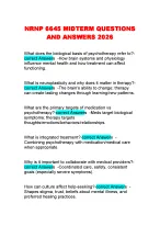 NRNP 6645 MIDTERM QUESTIONS AND ANSWERS 2026
