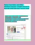 iHuman Case Study: Janet Riley - Alzheimer's - DocMerit