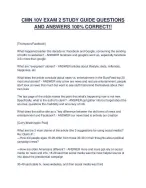 CMN 10V EXAM 2 STUDY GUIDE QUESTIONS AND ANSWERS 100% CORRECT!!