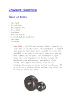 Types of gears