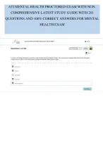 Complete ATI RN Mental Health Proctored Exam 2023–2026 with NGN | Verified 70 Questions & Answers : 2026 RN ATI Mental Health Proctored Exam