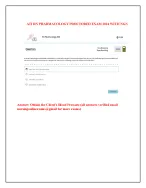 Complete ATI RN Pharmacology Proctored Exam 2023–2026 with NGN | Verified 70 Questions & Rationales : Pass RN ATI Pharmacology 2023/2026