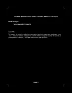 CHEM 120 Week 1 Discussion Question 1: Scientific Method and Calculations