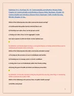 Infection & Public Health Stanhope Chapters 1–14 Practice Questions with strong Rationales