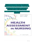 Health Assessment in Nursing (7th Edition), Janet R. Weber & Jane H. Kelley – Complete Test Bank