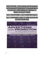 Advertising and Promotion: An Integrated Marketing Communications Perspective –13th Edition by Mich