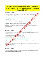 ATI PN Fundamentals 2023–2026 Proctored Assessment with NGN – Full 70 Questions and Answers