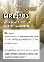 MRL3702 ASS 1 SEM 1 2026 MEMOS