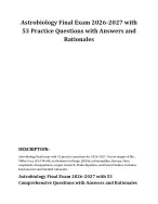 Astrobiology Final Exam 2026-2027