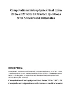 Computational Astrophysics Final Exam 2026-2027