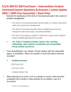E/L/G 300 ICS 300 Final Exam – Intermediate - DocMerit