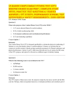 USMC Combat Fitness Test (CFT) Exam Prep 2026 | Study Guide & Practice Questions