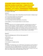 USMC Combat Fitness Test (CFT) Exam Prep 2026 | Study Guide & Practice Questions