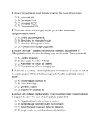 Diabetes Mellitus NCLEX  quiz 2