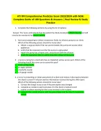 ATI RN Comprehensive Predictor Exit Exam 2023/2026 | Actual Exam with 180 Verified Q&A
