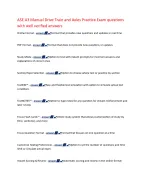 ASE A3 Manual Drive Train and Axles Practice Exam questions with well ...