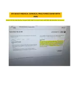 RN ATI Adult Medical Surgical Proctored Exam 2023/2026 with (NGN): 100 Questions & Answers.