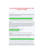 HESI A2 Entrance Exam 2026 Questions with Verified Answers 1st Attempt