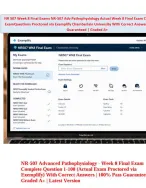 NR-507 Week 4 Midterm Exam and Week 8 Final Exam Package & NR-507 Week 4 Midterm Exam and Week 8 Final Exam Package