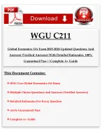 Global economic  test prep summa