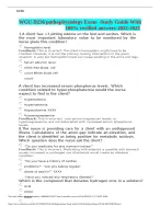 Pathophysiology study guide questions