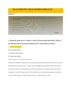 Latest ATI RN Community Health 2023 Proctored Exam with NGN 70 Questions and Correct Answers for Gua...