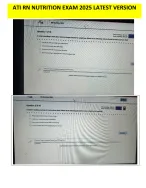 ATI RN Nutrition 2023 Proctored Exam with NGN 70 Questions and Correct Answers