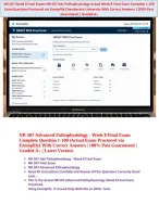 NR 507 Week 8 Final Advanced Pathophysiology 2026 Exam All Actual 100 Questions and Correct Answers