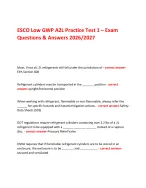 ESCO Low GWP A2L Practice Test 1 – Exam - DocMerit
