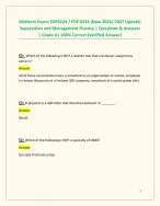Midterm Exam: EDF6224 / EDF 6224 (New 2026/ 2027 Update)  Supervision and Management Fluency | Q&A