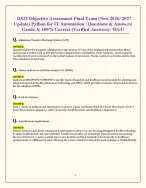 D522 Objective Assessment Final Exam (New 2026/ 2027 Update) Python for IT Automation | Questions &...