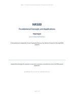 NR500 – Foundational Concepts and Applications Final Exam Prep Question Bank | Latest 2026/2027