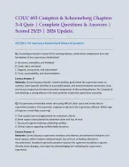 COUC 693 Compton & Schoeneberg Chapters 3–4 Quiz | Complete Questions & Answers | 100% Scored