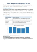 Shock Management in Emergency Nursing