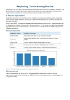 Respiratory Care in Nursing Practice