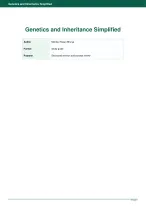 Genetics and Inheritance Simplified: Mendelian to Molecular Genetics