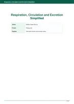 Respiration, Circulation & Excretion: Human Homeostasis