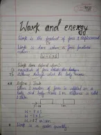 Work and Energy (class 9) Physics