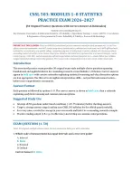 CNSL 503 Modules 1–8 Statistics Practice Exam (2026/2027) Counseling Research & Applied Statistics