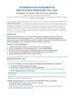 ATI Remediation Fundamentals Practice Proctored Exam (2026/2027) Nursing Fundamentals Remediation