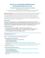 WGU D116 Advanced Pharmacology OA Practice Exam (2026/2027)  Western Governors University | Advance
