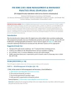FSU RMI 2303: Risk Management & Insurance Practice Final Exam (2026/2027) Florida State University