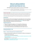 NSGD 2216: Critical Inquiry & Evidence-Informed Practice Practice Final Exam (2026/2027)