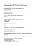 Chamberlain FNP NR511 Midterm REVISED AND UPDATED FOR 2026/2027 - DocMerit