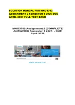 SOLUTION MANUAL FOR MNG3702 ASSIGNMENT 2 SEMESTER 1 2026 DUE APRIL 2027 ...